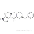 7H-Pyrrolo[2,3-d]pyriMidin-4-aMine, N-Methyl-N-[(3R,4R)-4-Methyl-1-(phenylMethyl)-3-piperidinyl]- CAS 477600-73-0